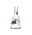 Moji Dog - Happy BullTerrier Dog Sticker（個別スタンプ：32）