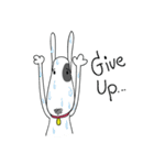 Moji Dog - Happy BullTerrier Dog Sticker（個別スタンプ：39）