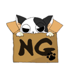 牛柄猫の日常（個別スタンプ：6）