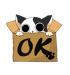 牛柄猫の日常（個別スタンプ：7）