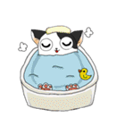 牛柄猫の日常（個別スタンプ：13）