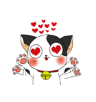 牛柄猫の日常（個別スタンプ：14）