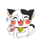 牛柄猫の日常（個別スタンプ：34）