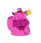 Pinky Hippo - too cute - (EN)（個別スタンプ：18）