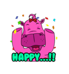Pinky Hippo - too cute - (EN)（個別スタンプ：24）