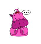 Pinky Hippo - too cute - (EN)（個別スタンプ：26）