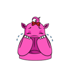 Pinky Hippo - too cute - (EN)（個別スタンプ：32）