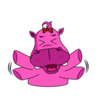 Pinky Hippo - too cute - (EN)（個別スタンプ：37）