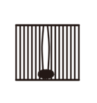 暇人アフロ ver.4（個別スタンプ：40）