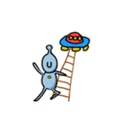 楽しんでいる宇宙人（個別スタンプ：5）