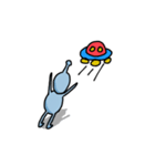 楽しんでいる宇宙人（個別スタンプ：8）
