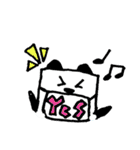 四角いパンダ（個別スタンプ：39）