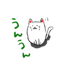 白猫の日常（個別スタンプ：3）