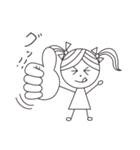 かわいい小さな女の子（個別スタンプ：1）