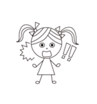 かわいい小さな女の子（個別スタンプ：5）