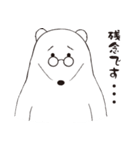 めがねくま（個別スタンプ：24）
