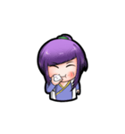 Purple and Grey Head (ChineseSwordman)（個別スタンプ：33）