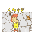 おんなの子とクマ（個別スタンプ：40）