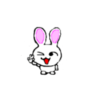 変なうさぎ（個別スタンプ：1）