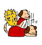 ミラクル猫マンとワンダー犬マン（個別スタンプ：11）