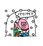 トンくんの冬。（個別スタンプ：9）