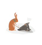 The Brown Hare（個別スタンプ：34）