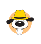 Yellow Hat Dog（個別スタンプ：3）