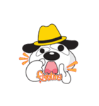 Yellow Hat Dog（個別スタンプ：6）