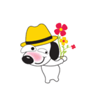 Yellow Hat Dog（個別スタンプ：10）