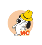 Yellow Hat Dog（個別スタンプ：28）