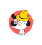 Yellow Hat Dog（個別スタンプ：32）