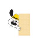 Yellow Hat Dog（個別スタンプ：34）