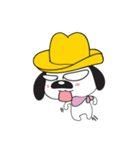 Yellow Hat Dog（個別スタンプ：36）