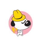 Yellow Hat Dog（個別スタンプ：38）