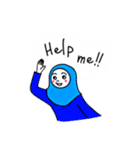 Hijab girl Zukinchan (English)（個別スタンプ：17）