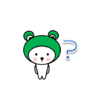 シロのかぶりもの（個別スタンプ：5）