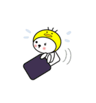 シロのかぶりもの（個別スタンプ：10）
