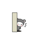 シロのかぶりもの（個別スタンプ：17）
