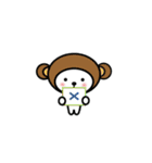 シロのかぶりもの（個別スタンプ：28）