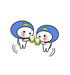 シロのかぶりもの（個別スタンプ：32）