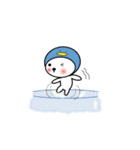 シロのかぶりもの（個別スタンプ：33）