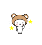 シロのかぶりもの（個別スタンプ：36）