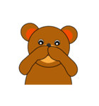 A cute bear（個別スタンプ：12）
