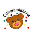 A cute bear（個別スタンプ：24）