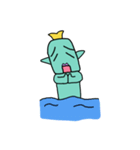半魚人の日常（個別スタンプ：16）