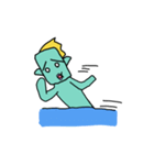 半魚人の日常（個別スタンプ：25）