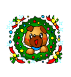 パグ（クリスマス）（個別スタンプ：40）