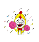 クレイジーチキンボー！（個別スタンプ：1）