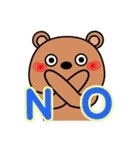 上から目線の生意気クマたん（個別スタンプ：34）
