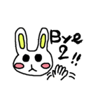 うさぎと一緒（個別スタンプ：4）
